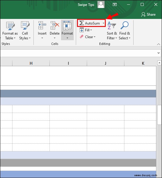 So summieren Sie eine Spalte in Microsoft Excel