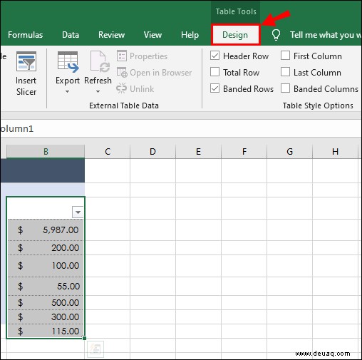 So summieren Sie eine Spalte in Microsoft Excel