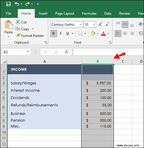 So summieren Sie eine Spalte in Microsoft Excel