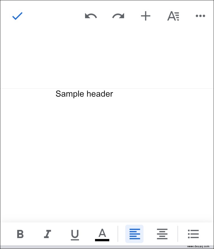 So löschen Sie eine Kopfzeile aus Google Docs
