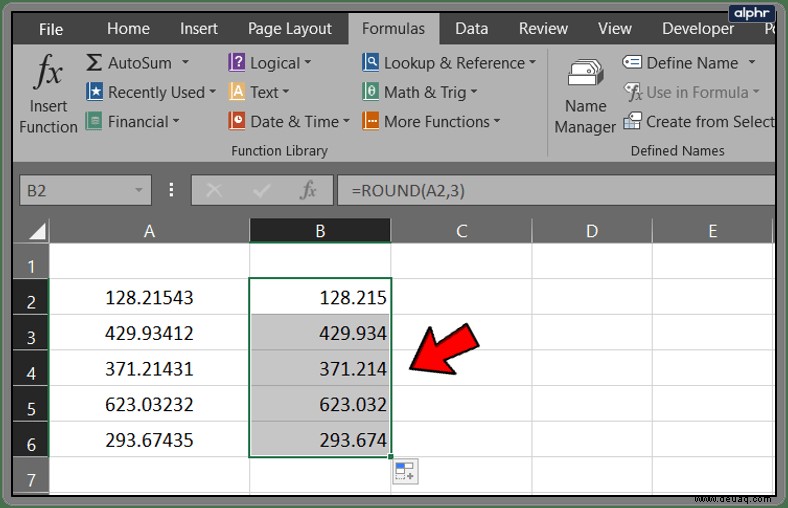 So verschieben Sie Dezimalstellen in Excel