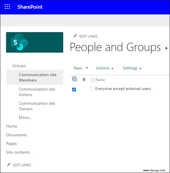 So fügen Sie Mitglieder zu einer Gruppe in SharePoint hinzu