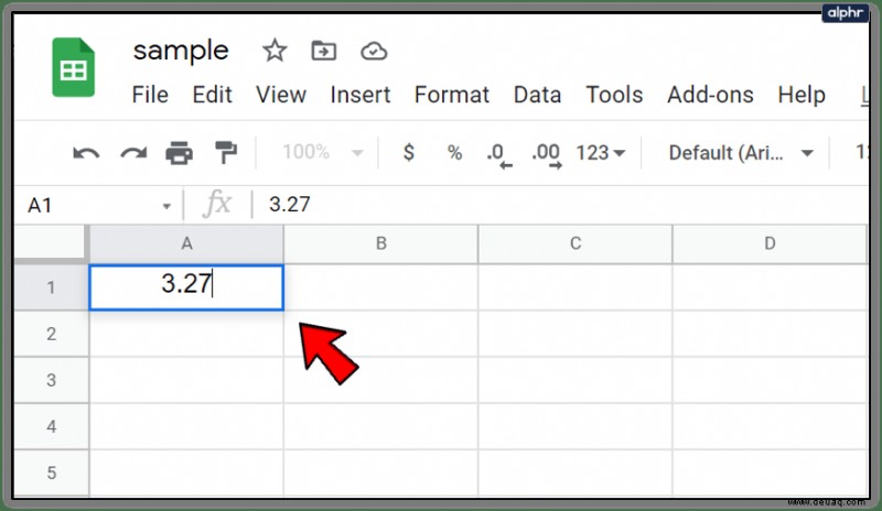 So runden Sie Google Sheets-Zellen auf die nächsten 10