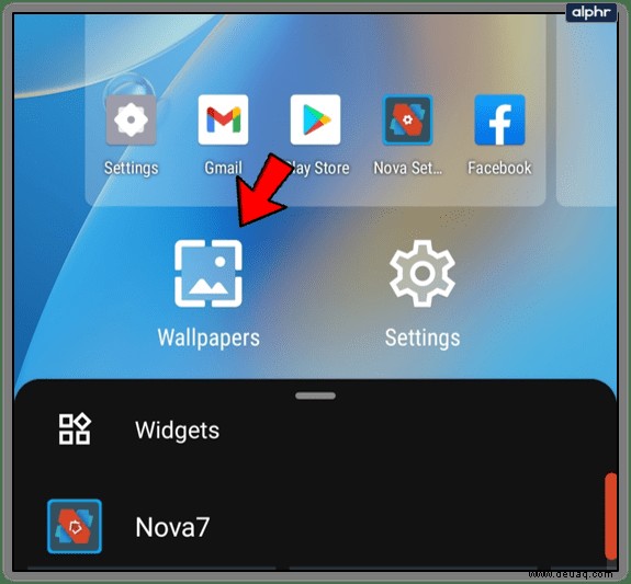 So ändern Sie das Hintergrundbild in Nova Launcher