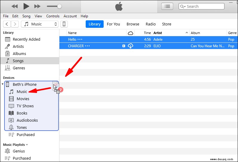Wie man Musik von iTunes zum iPhone hinzufügt