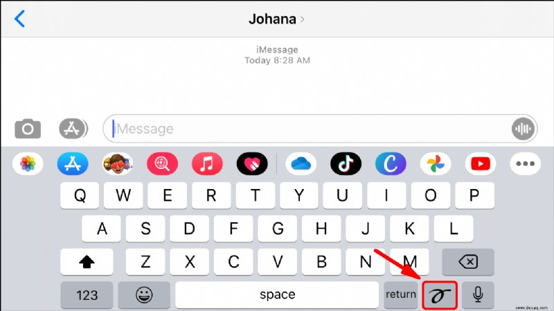 So senden Sie Effekte über iMessage