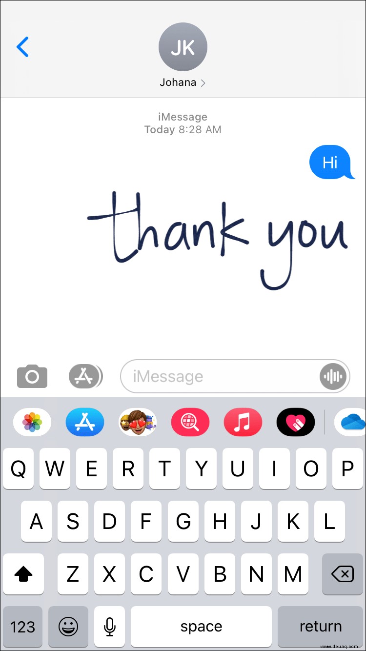 So senden Sie Effekte über iMessage