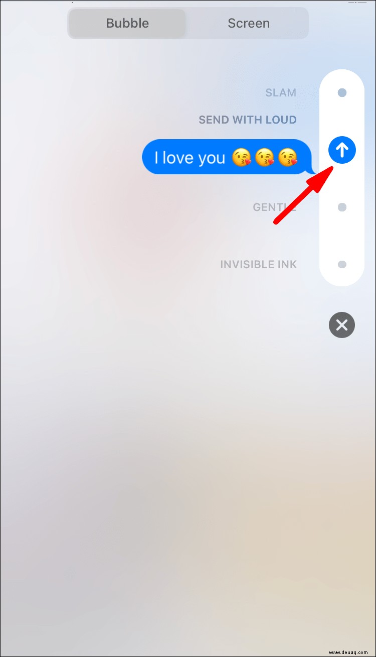 So senden Sie Effekte über iMessage