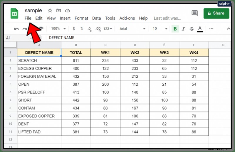 So prüfen Sie den Bearbeitungsverlauf in Google Sheet