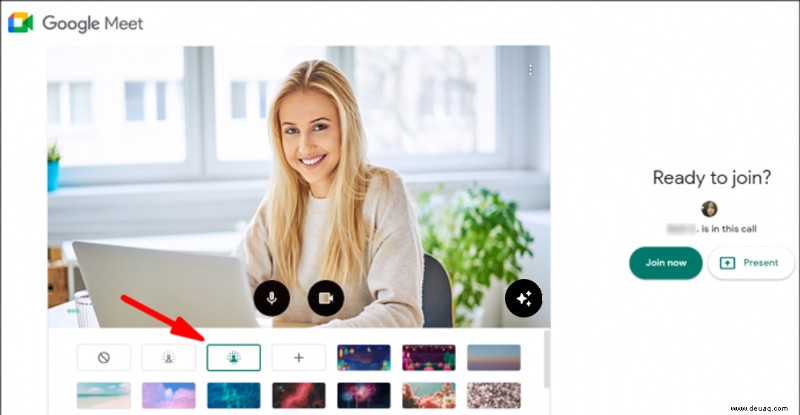 So verwischen Sie den Hintergrund in Google Meet