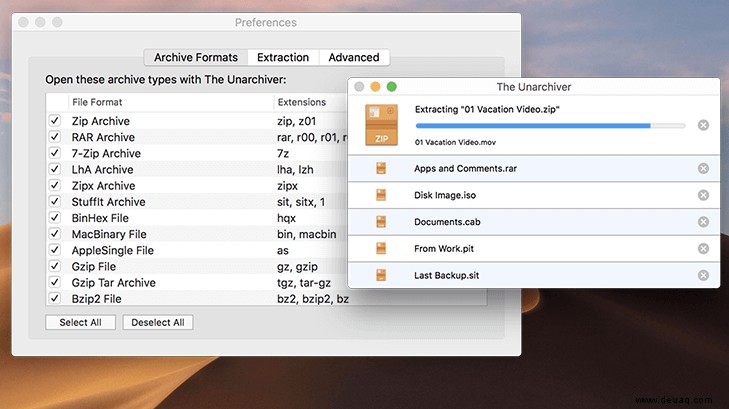 So entpacken Sie eine CPGZ-Datei auf einem Mac
