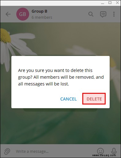 So löschen Sie Gruppen in Telegram