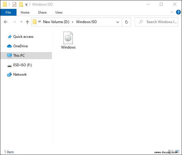 So installieren Sie eine ISO-Datei in Windows 10