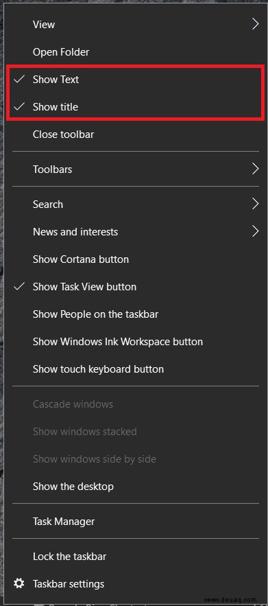 So fügen Sie den Papierkorb zur Windows 10-Taskleiste hinzu