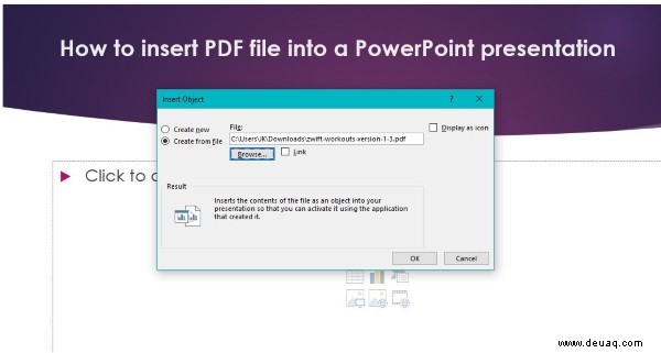 Einfügen einer PDF-Datei in eine PowerPoint-Präsentation