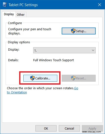 So kalibrieren Sie den Touchscreen unter Windows 10