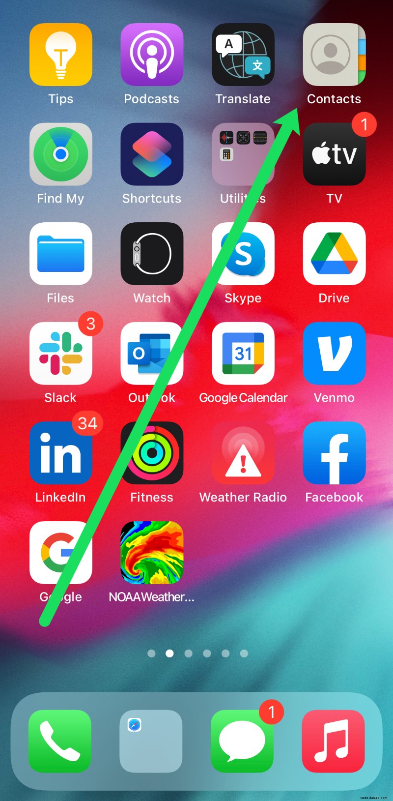 Was tun, wenn das Symbol der iPhone-Kontakte-App fehlt