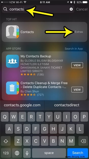 Was tun, wenn das Symbol der iPhone-Kontakte-App fehlt