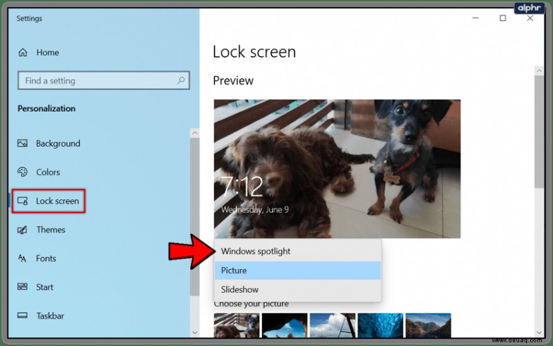 So ändern Sie ein Bild auf Ihrem Sperrbildschirm in Windows 10