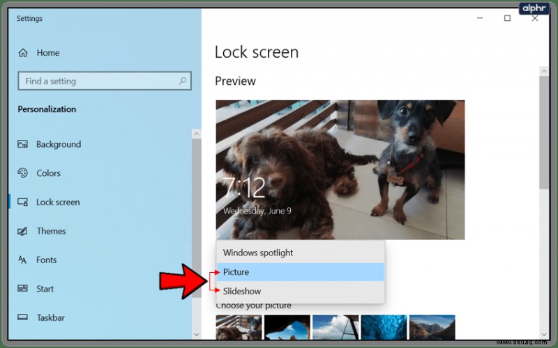 So ändern Sie ein Bild auf Ihrem Sperrbildschirm in Windows 10