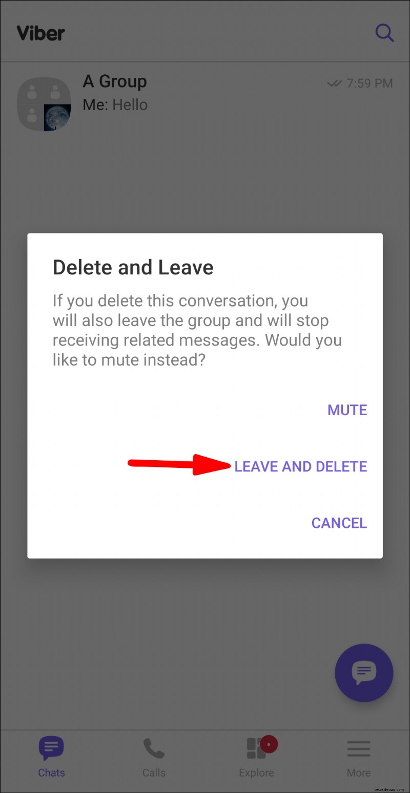 So verlassen Sie eine Gruppe in Viber