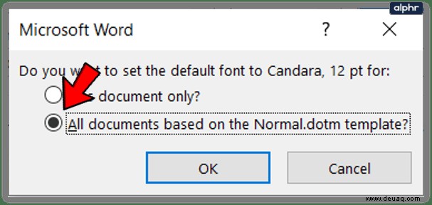 So ändern Sie die Standardschriftart in Microsoft Word