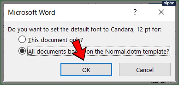 So ändern Sie die Standardschriftart in Microsoft Word