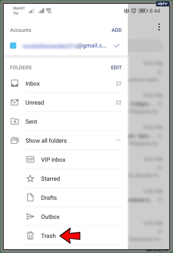 So leeren Sie den Papierkorb in Gmail automatisch