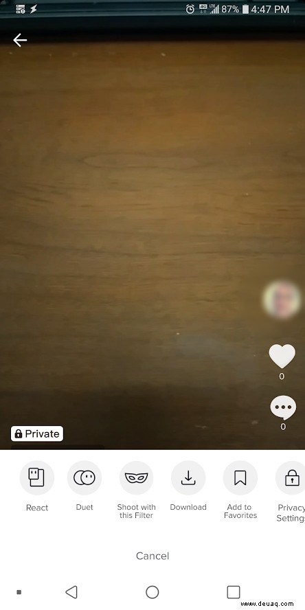 Aufnehmen und Bearbeiten von Videos in TikTok