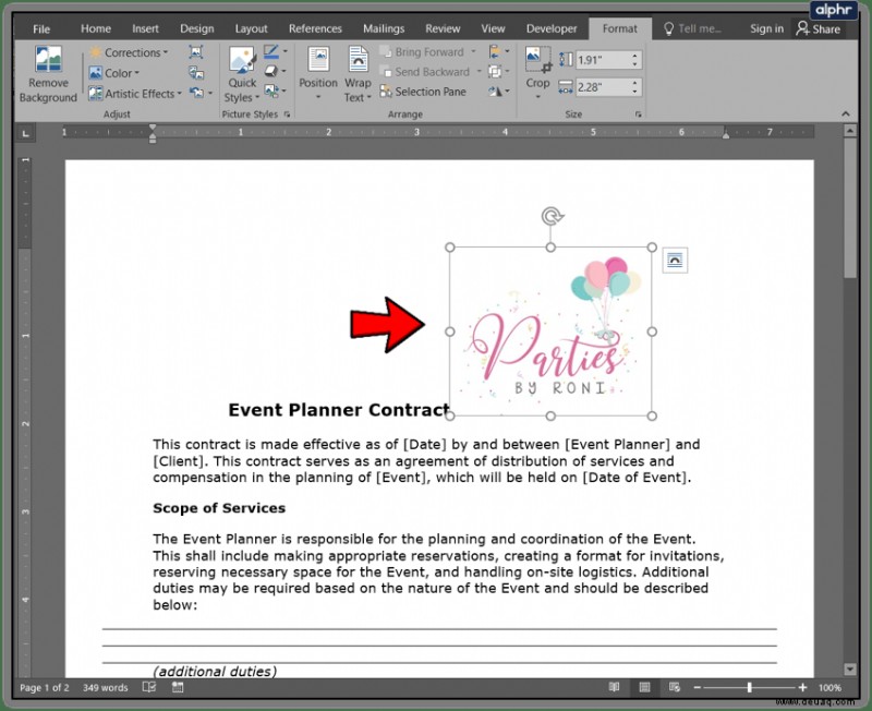 So platzieren Sie ein Bild hinter Text – Microsoft Word