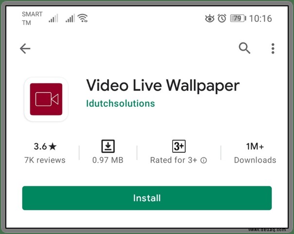 So stellen Sie Videos als Live-Hintergrund auf Android ein