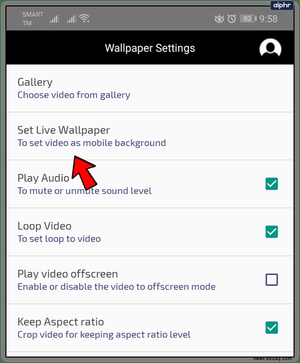So stellen Sie Videos als Live-Hintergrund auf Android ein