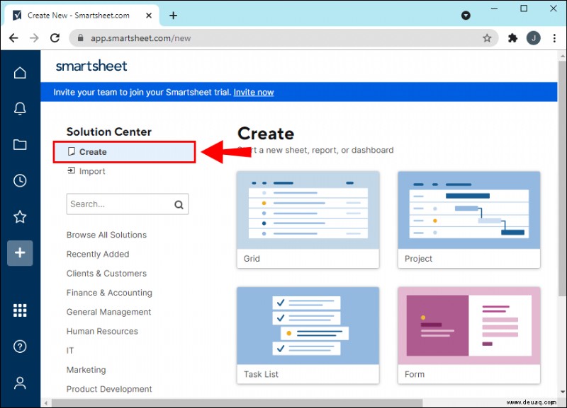 So erstellen Sie ein Dashboard in SmartSheet