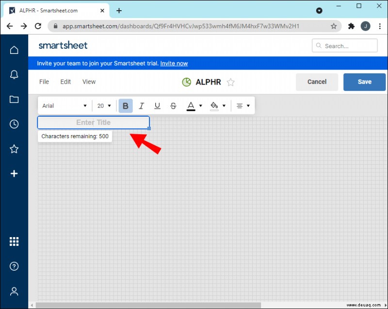 So erstellen Sie ein Dashboard in SmartSheet