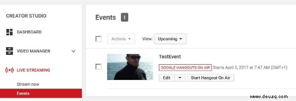 Aufzeichnen von Google Hangout-Gesprächen