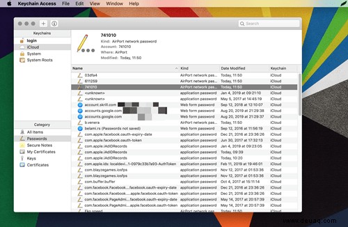 So zeigen Sie gespeicherte Passwörter auf einem Mac an