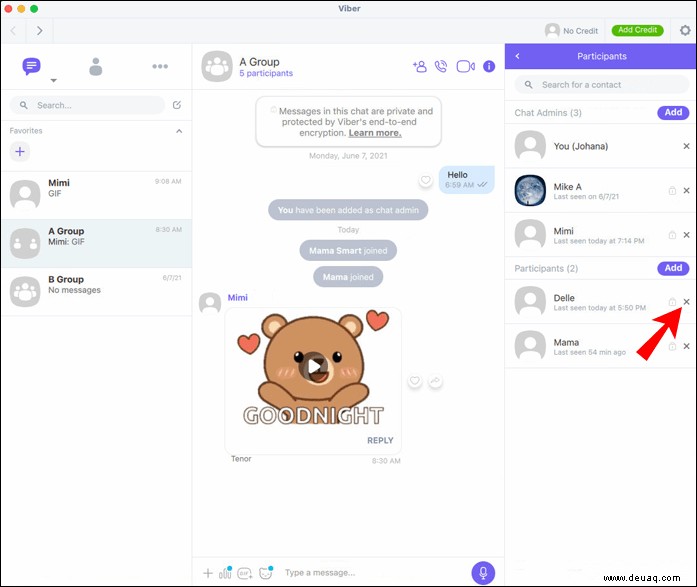 So löschen Sie eine Gruppe auf Viber