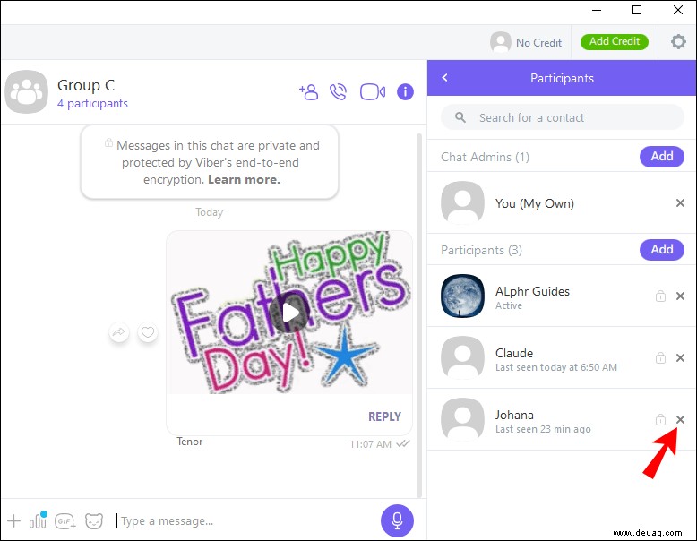 So löschen Sie eine Gruppe auf Viber