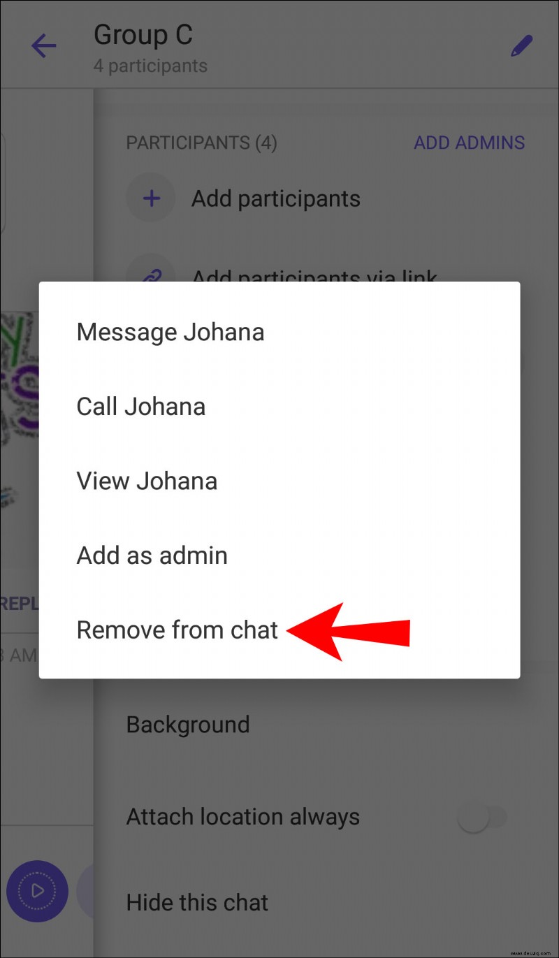 So löschen Sie eine Gruppe auf Viber