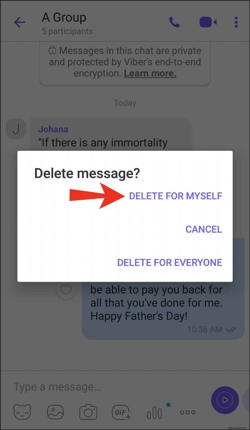 So löschen Sie eine Gruppe auf Viber