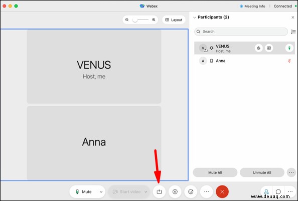 So teilen Sie Videos in Webex