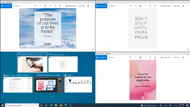 So teilen Sie den Bildschirm in Windows 10