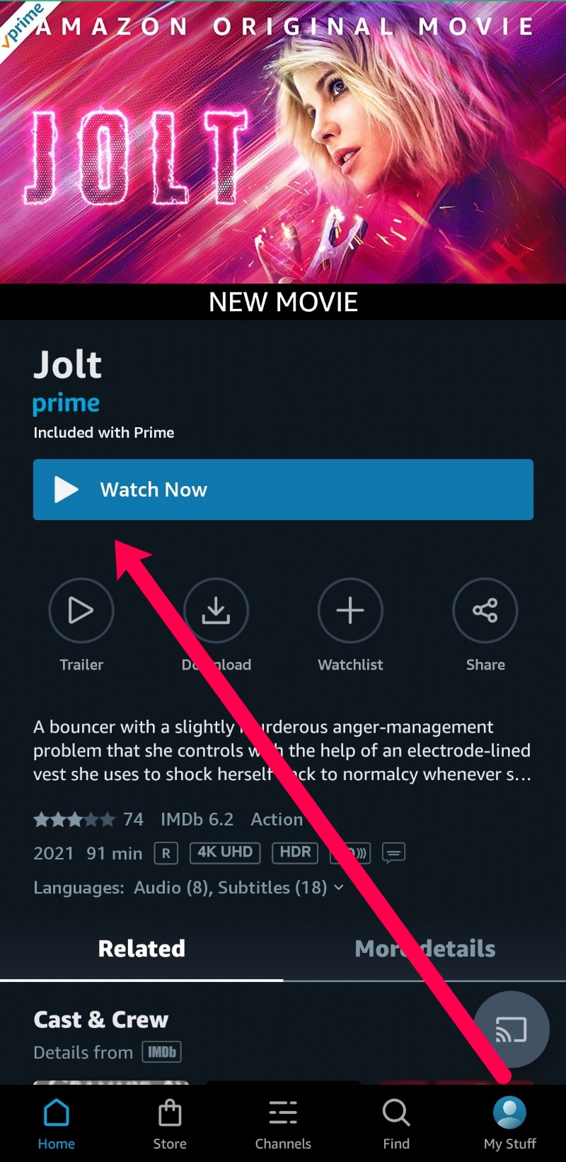 Ansehen von Amazon Prime Video auf Android