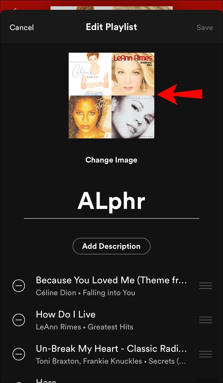 So ändern Sie das Titelbild einer Wiedergabeliste in Spotify