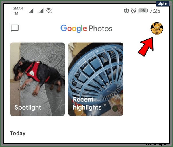 So ändern Sie Google Fotos in ein anderes Konto