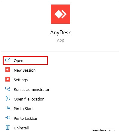 So trennen Sie die Verbindung in AnyDesk