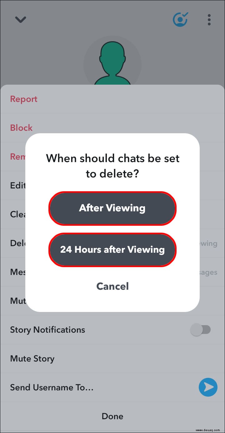 So ändern Sie die Chat-Einstellungen in Snapchat