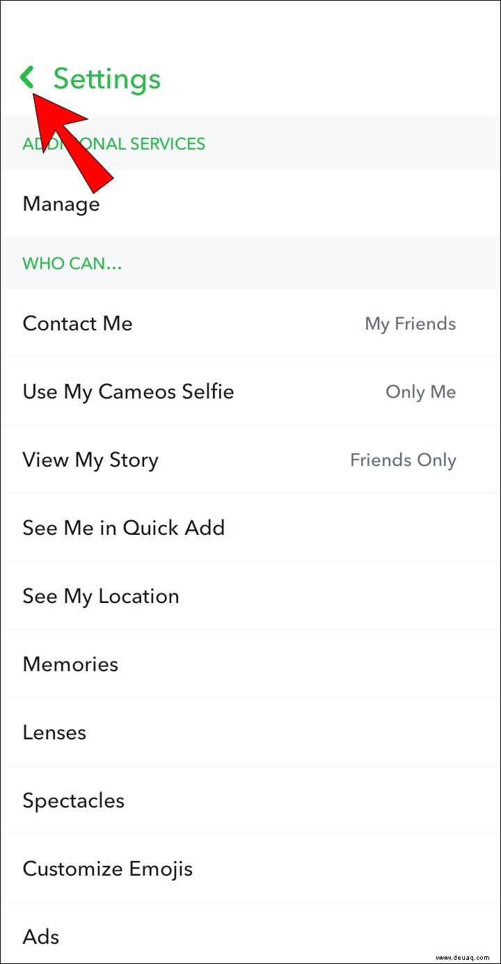 So ändern Sie die Chat-Einstellungen in Snapchat