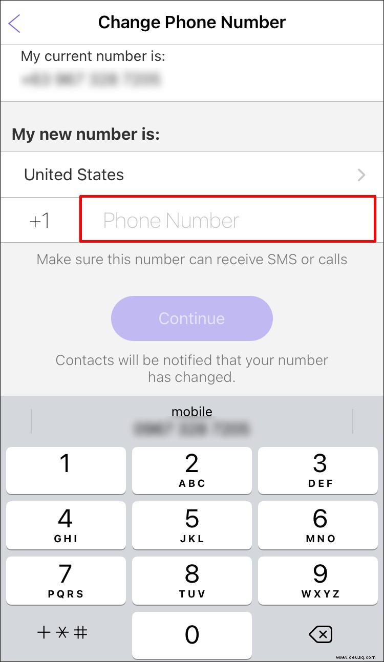 So ändern Sie Ihre Telefonnummer in Viber