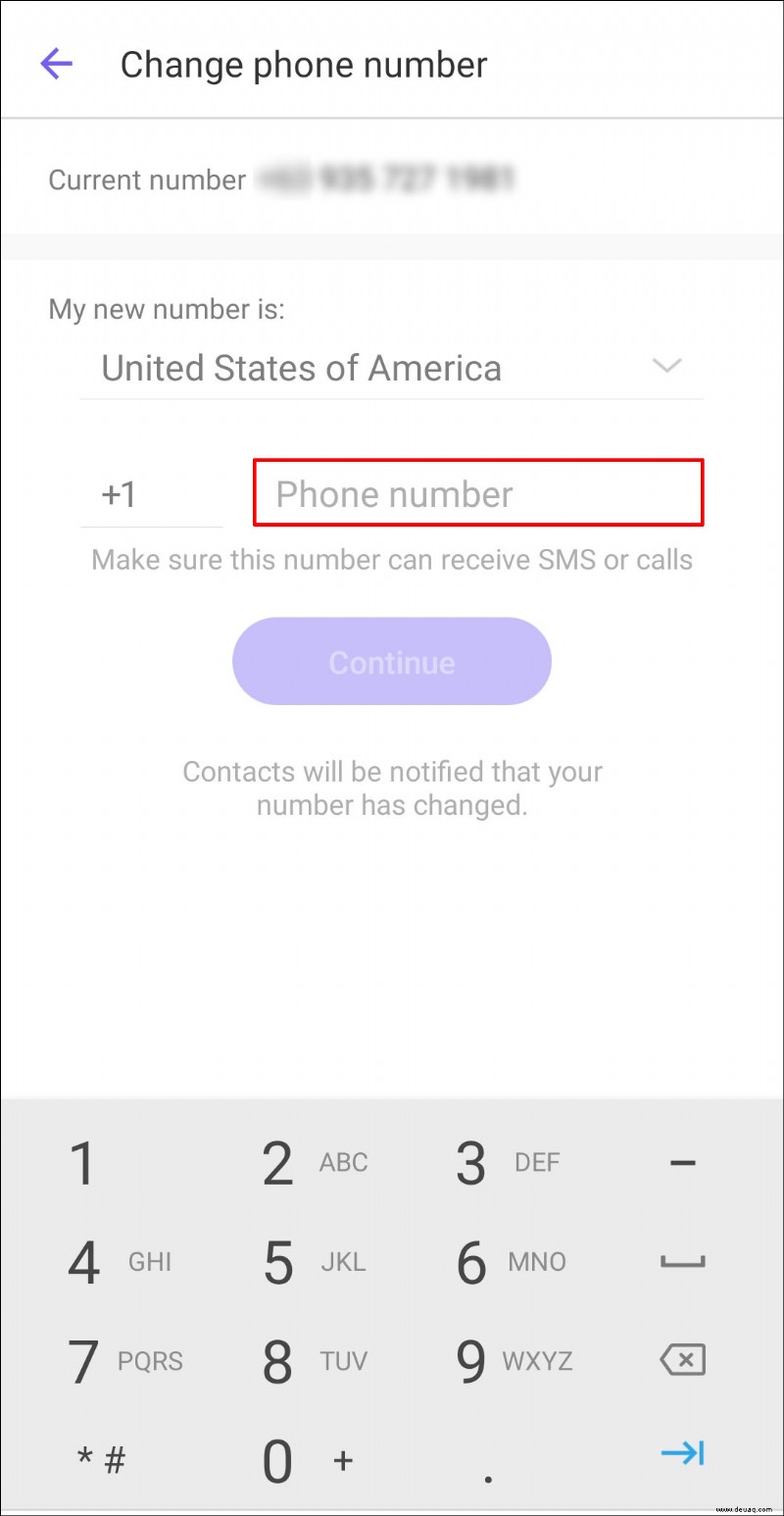 So ändern Sie Ihre Telefonnummer in Viber